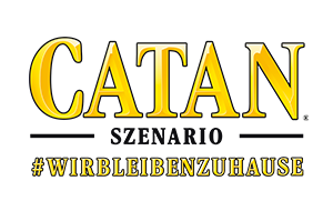 CATAN Wir bleiben Zuhause Logo
