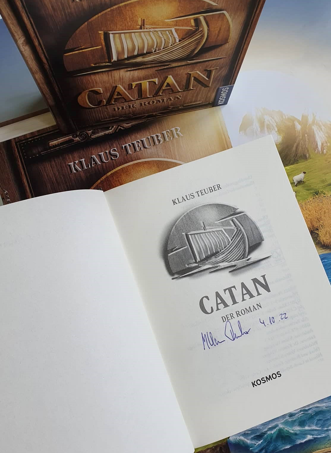 CATAN - der Roman signiert von Klaus Teuber