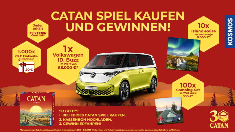 CATAN Jubiläums Aktion Banner 